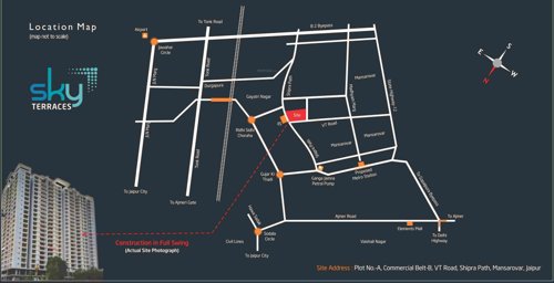  sky-terraces Images for Location Plan of Adarsh Sky Terraces