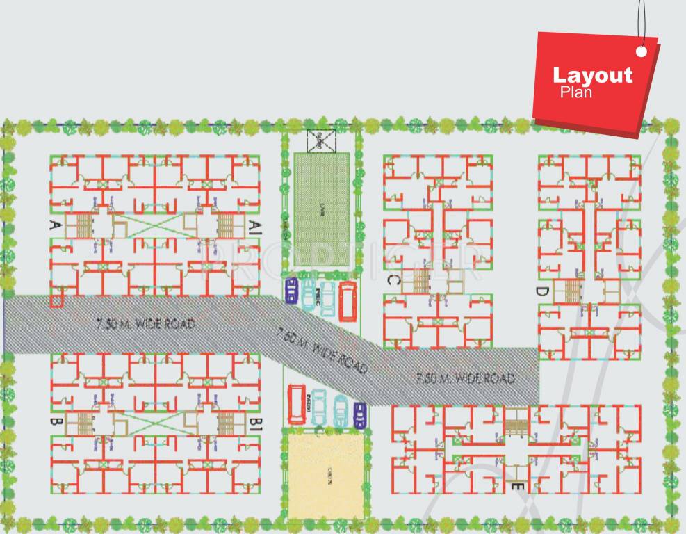 Images for Layout Plan of Art Shree Vishnu Dhara Homes