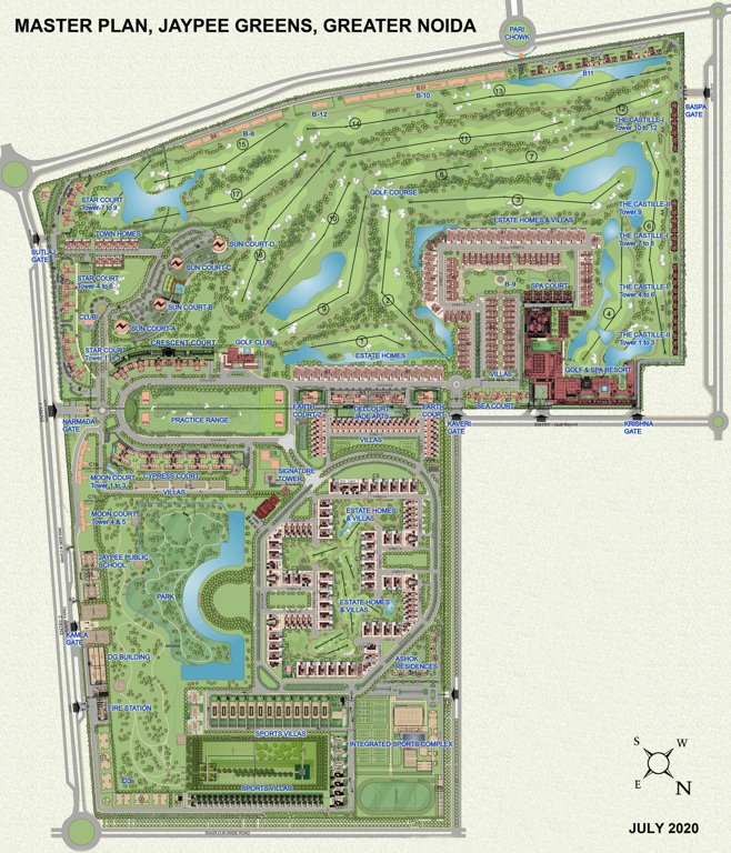  villa Master Plan