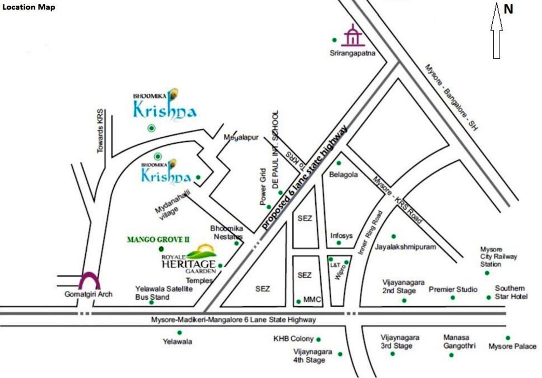 Images for Location Plan of Bhoomika Royal Heritage Garden