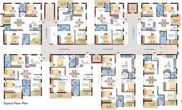Images for Cluster Plan of Lore Asvasidh Towers