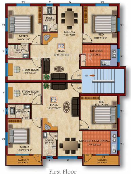 Images for Cluster Plan of Akshaya Paradise Flats