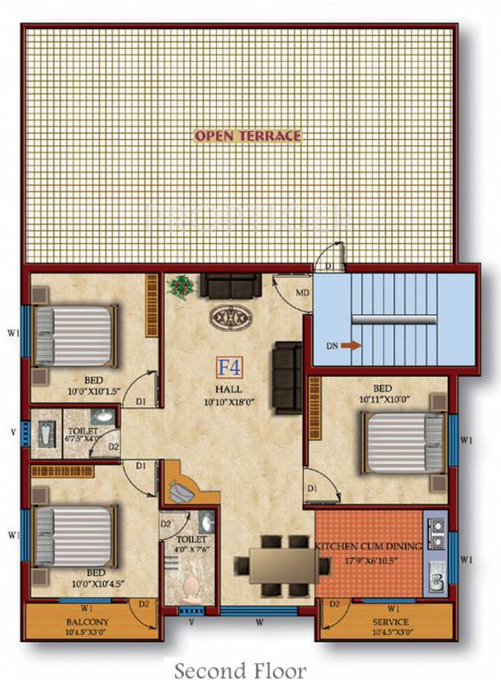 Images for Cluster Plan of Akshaya Paradise Flats