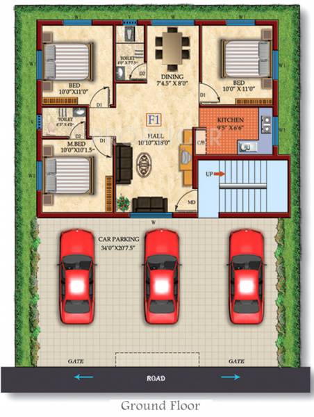 Images for Cluster Plan of Akshaya Paradise Flats
