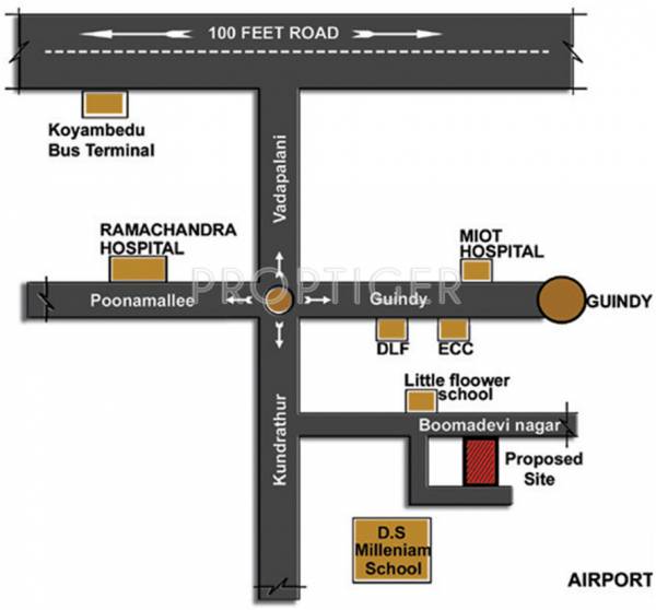 Images for Location Plan of Akshaya Paradise Flats