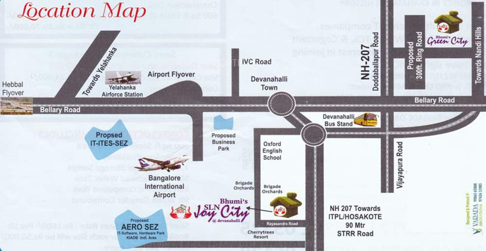 bhumi construction sln joy city Location Plan