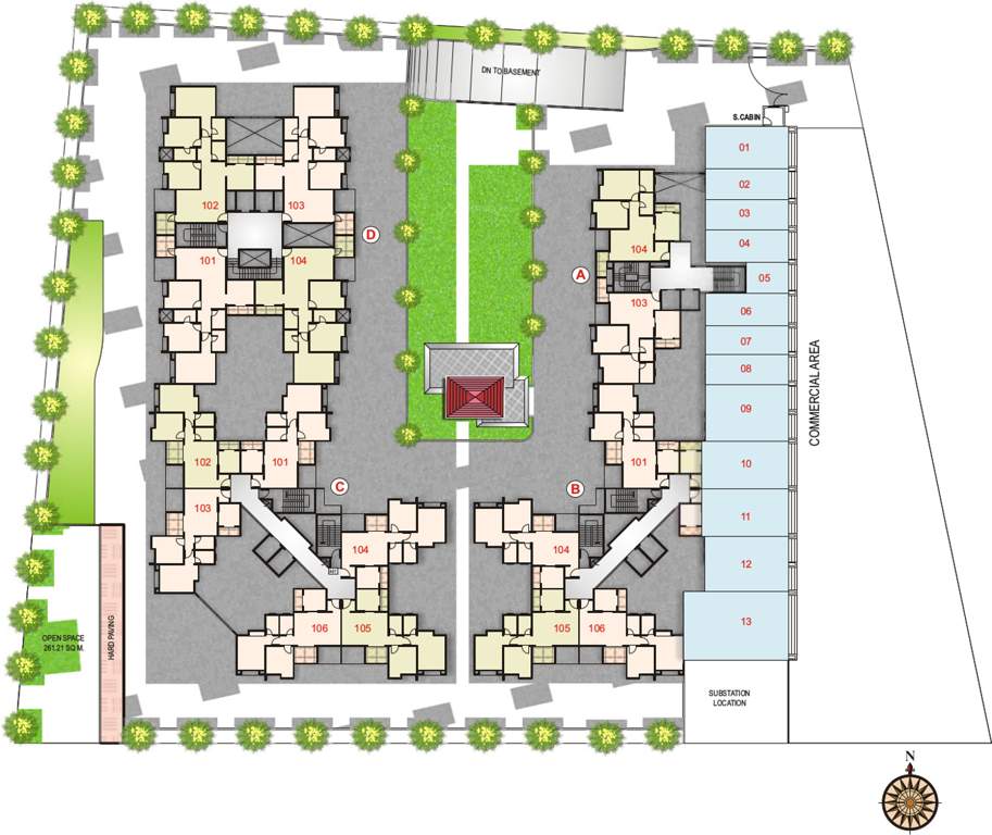  greens Images for Cluster Plan of Metro Greens