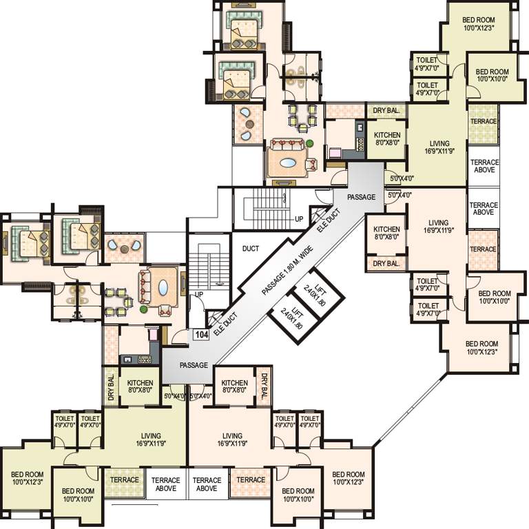  greens Images for Cluster Plan of Metro Greens