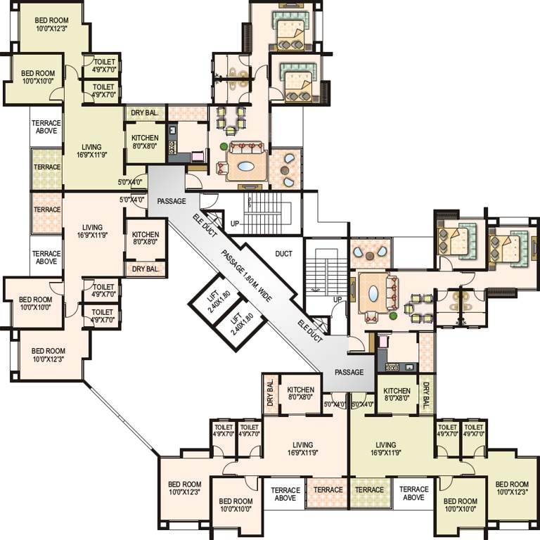  greens Images for Cluster Plan of Metro Greens