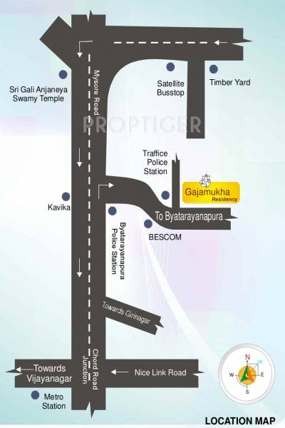 chattles-&-edifice gajamukha-residency Location Plan