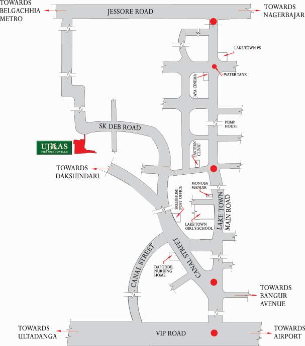 Images for Location Plan of Ambuja Neotia Ujaas The Condoville