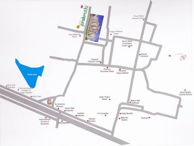  prakruthi Images for Location Plan of CBR Prakruthi