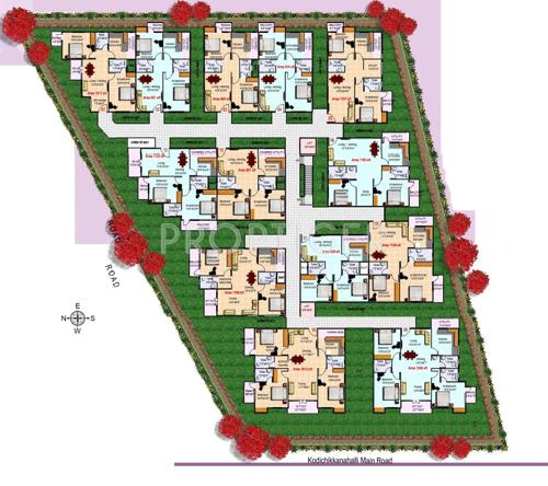 sree-vandana-infra pearls Pearls Cluster Plan for Typical Floor