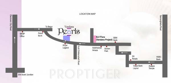 sree-vandana-infra pearls Location Plan