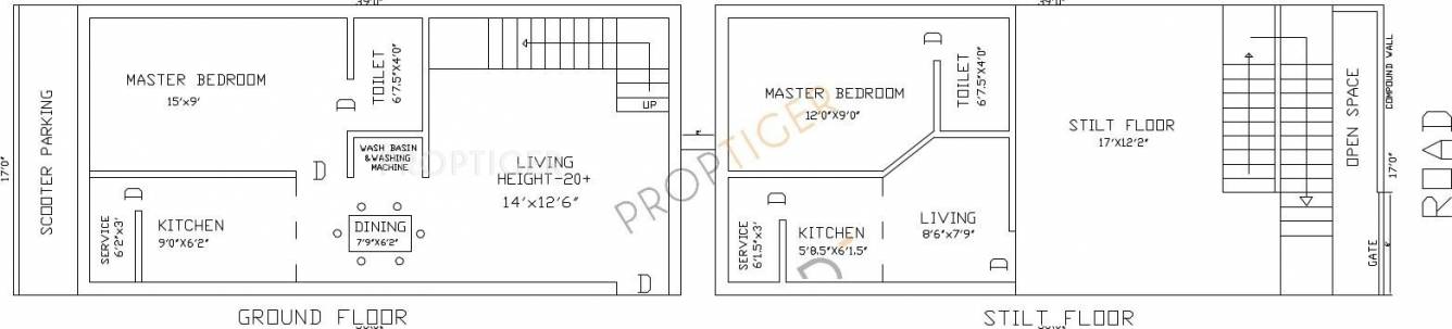 Priams Nagam Flats First Floor Cluster Plan