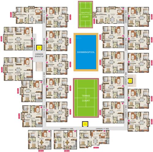  sarovar Images for Cluster Plan of MC Sarovar