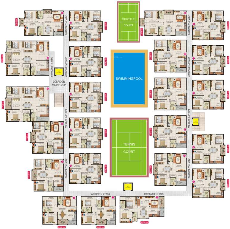  sarovar Images for Cluster Plan of MC Sarovar