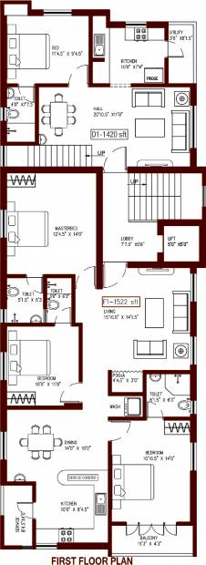 Images for Cluster Plan of Colorhomes Abhishekh