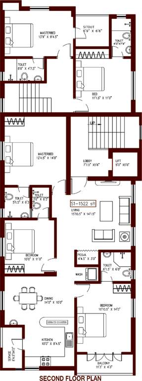Images for Cluster Plan of Colorhomes Abhishekh
