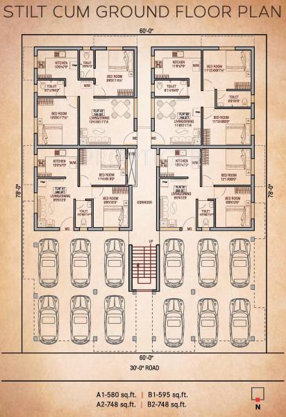 Images for Cluster Plan of Oyester Buvanam