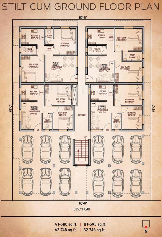 Images for Cluster Plan of Oyester Buvanam