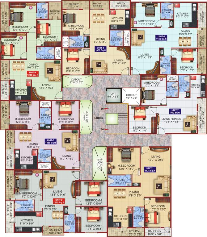 prasiddhi Images for Cluster Plan of Shivaganga Prasiddhi