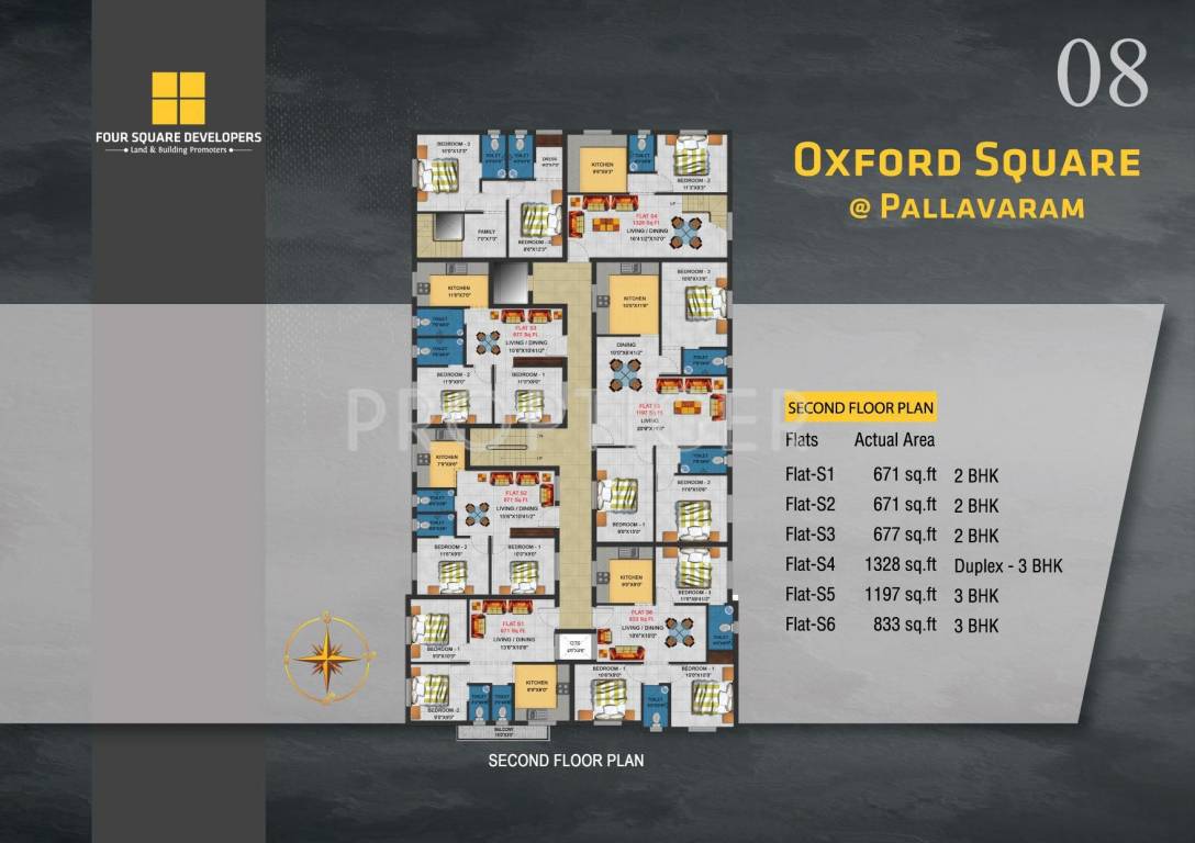 Images for Cluster Plan of Four Square Developer Oxford Square