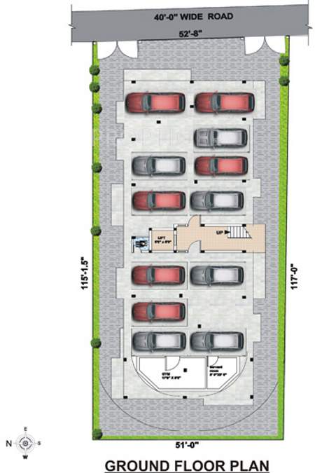 swathi builders subhadra Subhadra Cluster Plan for Ground Floor