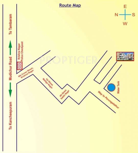 sri-raghavendra-builders guru-residency Location Plan