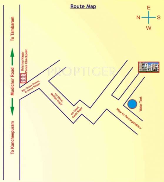 sri-raghavendra-builders guru-residency Location Plan