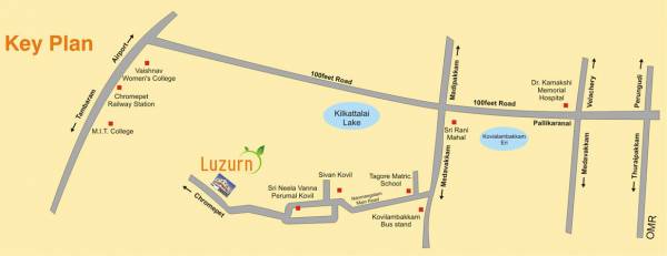 mahaveer-foundations luzurn Location Plan