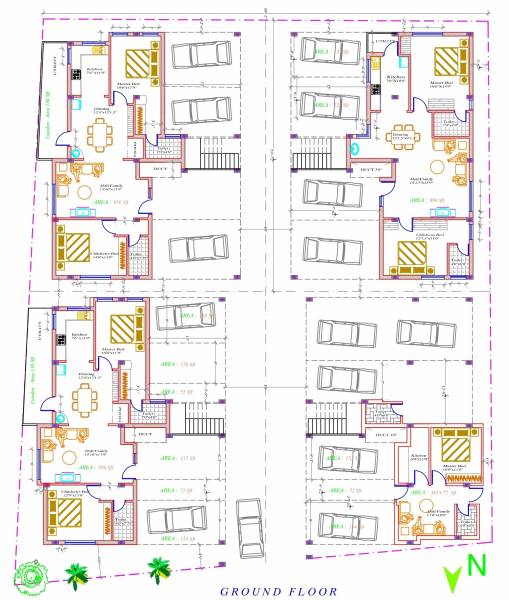 Images for Cluster Plan of Icons La Silver Green