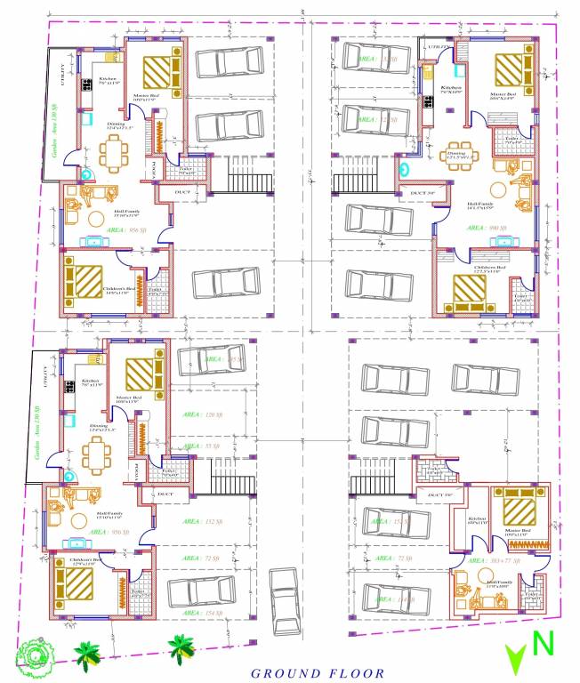 Images for Cluster Plan of Icons La Silver Green