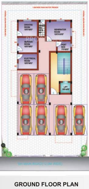 swathi-builders maruthi Maruthi Cluster Plan for ground Floor