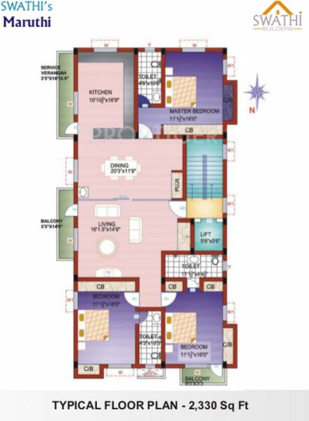 swathi-builders maruthi Maruthi Typical Cluster Plan