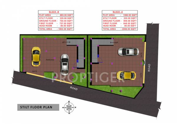 Cluster Plan For Stilt Floor sumangali-residences villa-in-perumbakkam Cluster Plan