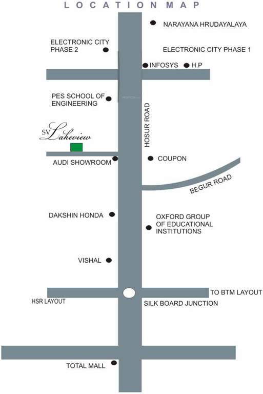  lakeview Images for Location Plan of SV INFRA Lakeview