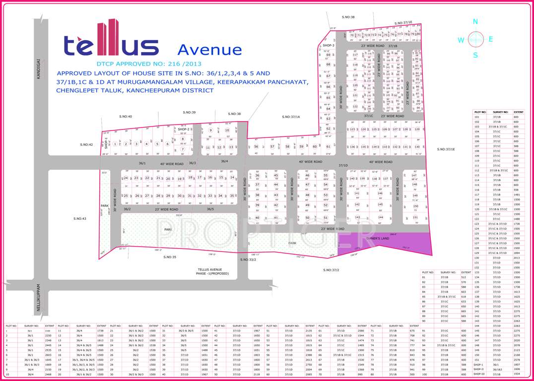  avenue Images for Layout Plan of Tellus Avenue