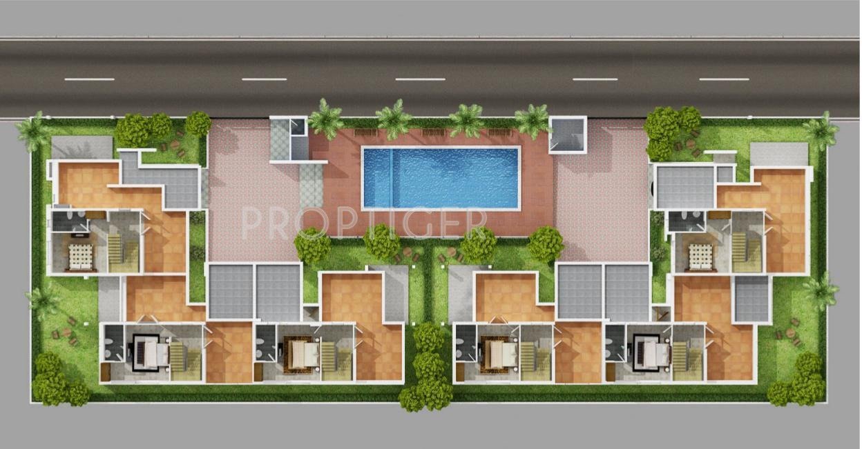 Pallavarajha Properties Pallava Beach 6 Villa First Floor Cluster Plan