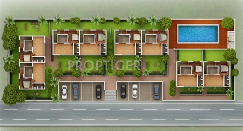 8 Villa First Floor Cluster Plan Pallavarajha Properties Pallava Beach 8 Villa First Floor Cluster Plan