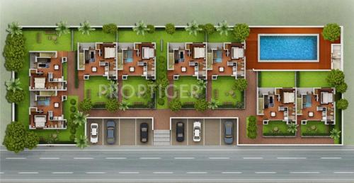 8 Villa Ground Floor Cluster Plan Pallavarajha Properties Pallava Beach 8 Villa Ground Floor Cluster Plan