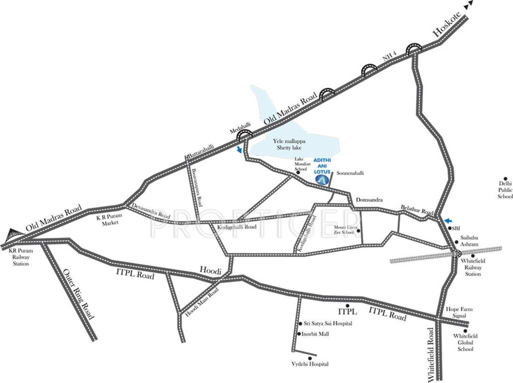  ani lotus Images for Location Plan of Adithi Ani Lotus
