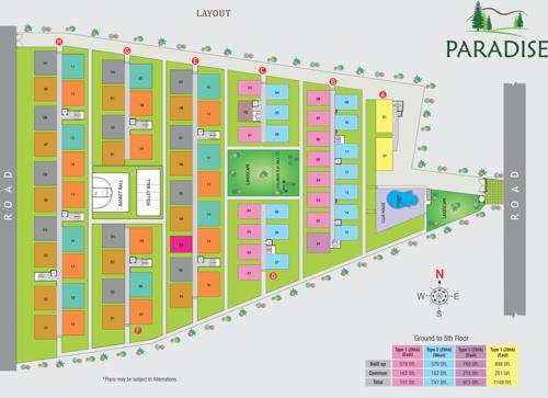  paradise Images for Layout Plan of Modi Paradise Homes