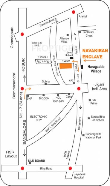 dreamciti-realty navakiran-enclave Location Plan