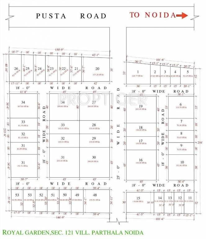 akh group royal garden Layout Plan