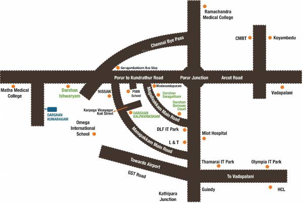 Images for Location Plan of Darshan Foundation Kumaragam