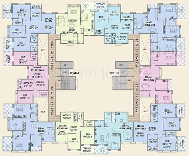  magic Wing I Cluster Plan