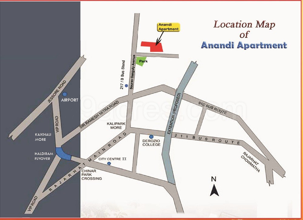  anandi apartment Location Plan