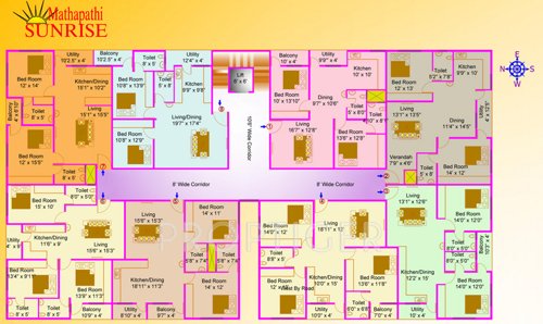  sunrise Images for Cluster Plan of Mathapathi Sunrise