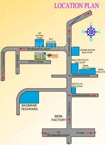  sunrise Images for Location Plan of Mathapathi Sunrise